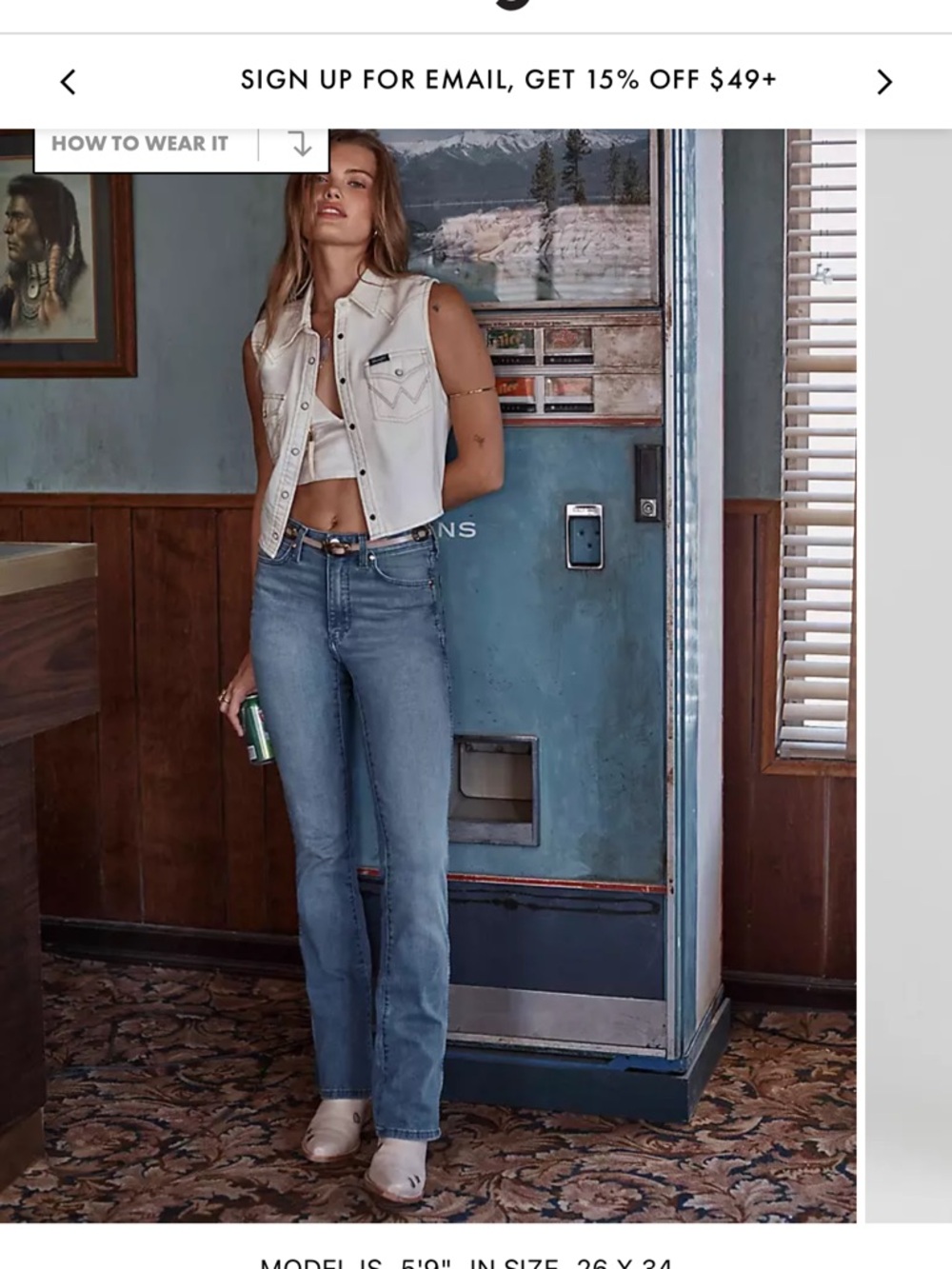 Wrangler X Lainey Wilson jeans